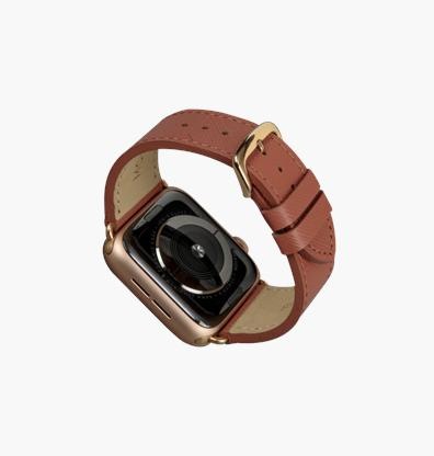 Actual product image dbramante1928 Madrid - Watch Strap 38/40mm (40 mm, Leather, Apple Watch Series 5, Apple Watch Series 6, Apple Watch SE, Apple Watch Series 4)