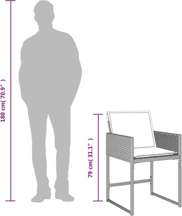 Produktbild vidaXL Garten Essgruppe