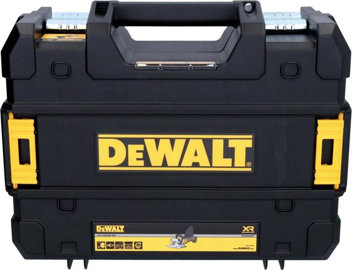Actual product image DeWalt DCW 682 E1T Cordless flat dowel cutter 18 V 102 x 20 mm Brushless + 1x Powerstack battery 1.7 Ah +