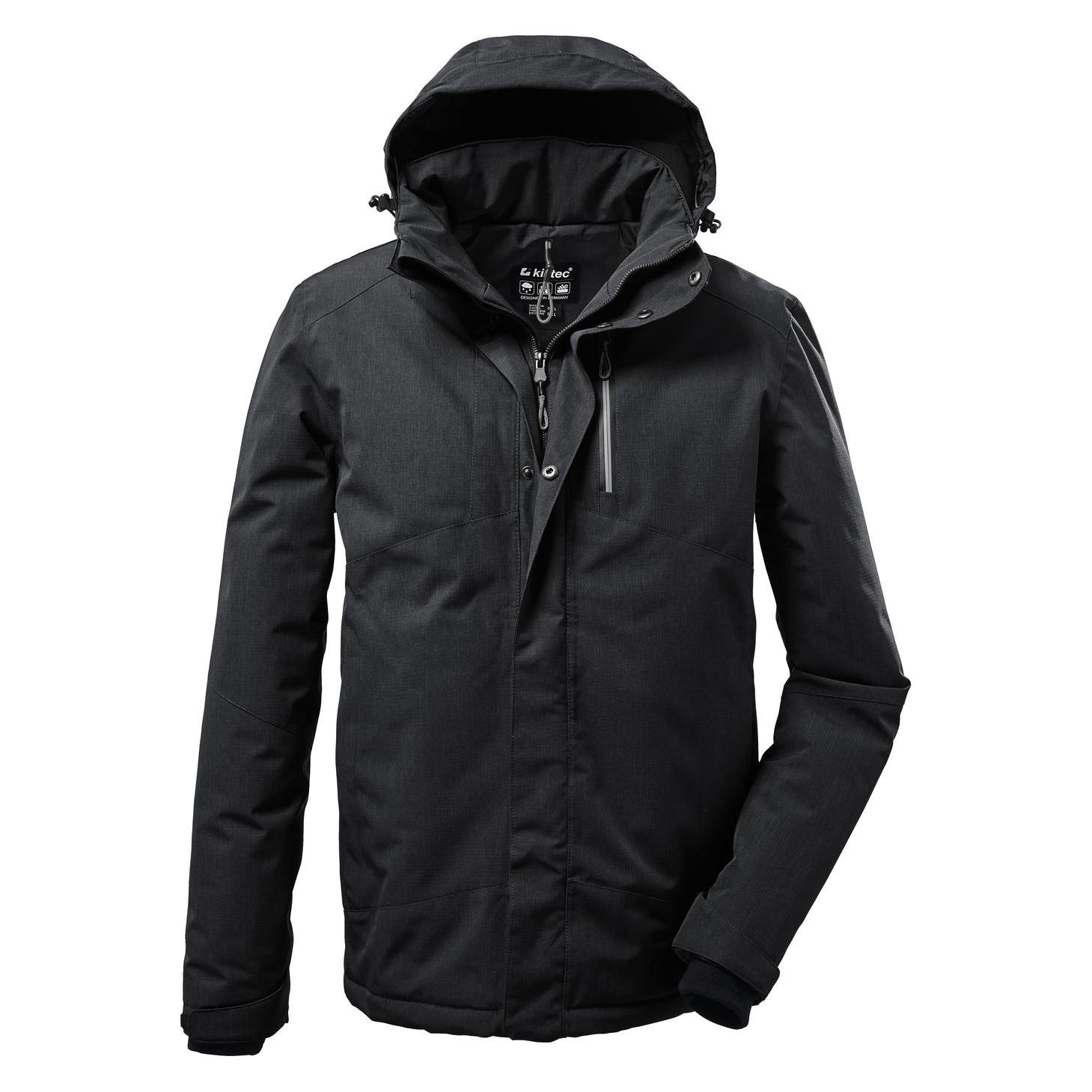Killtec, Herren, Outdoorjacken, Kow 161 (4XL), Schwarz, 4XL