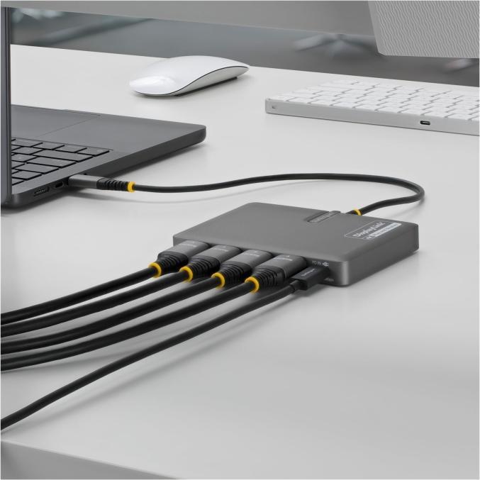Produktbild StarTech USB-C To Quad HDMI Adapter Adapter 4k 60hz HDMI (USB-C, 1 Port)