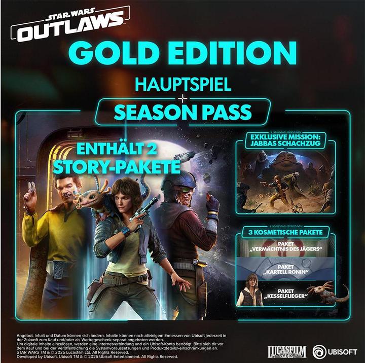 Actual product image Ubisoft Star Wars Outlaws - Gold Edition (Switch 2, DE, IT, FR)