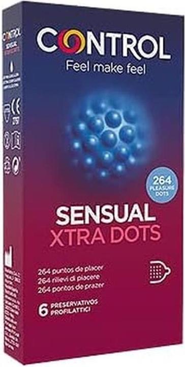 Produktbild Control SENSUAL Xtra Dots» 6 Kondome mit 264 Noppen für die Rundum-Stimulation (6 Stk.)