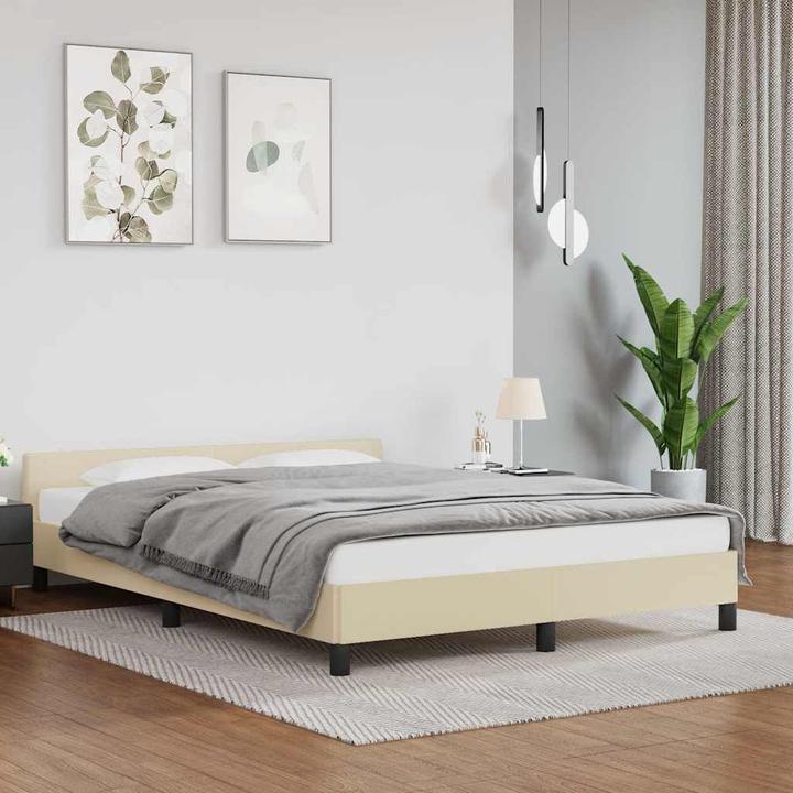 Actual product image vidaXL Bettgestell mit Kopfteil (140 x 190 cm)