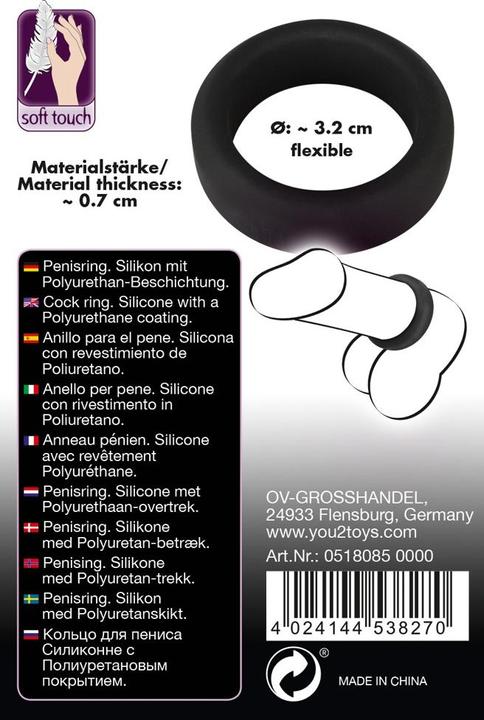 Produktbild Black Velvets Breiter Penisring (3.20 cm)
