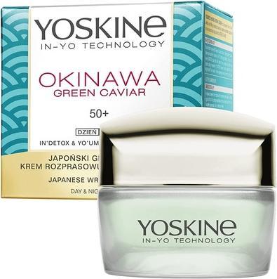 Yoskine Okinawa Žalias Caviar 50+ Japanese glow-lifting cream to remove wrinkles day and night 50ml (50 ml, 24h Creme)