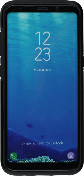 Actual product image PhoneLook Cover Hybrid Armor black Swiss Passport (Samsung Galaxy S8)