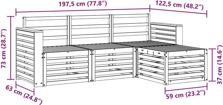 Produktbild vidaXL Outdoor-Sofa