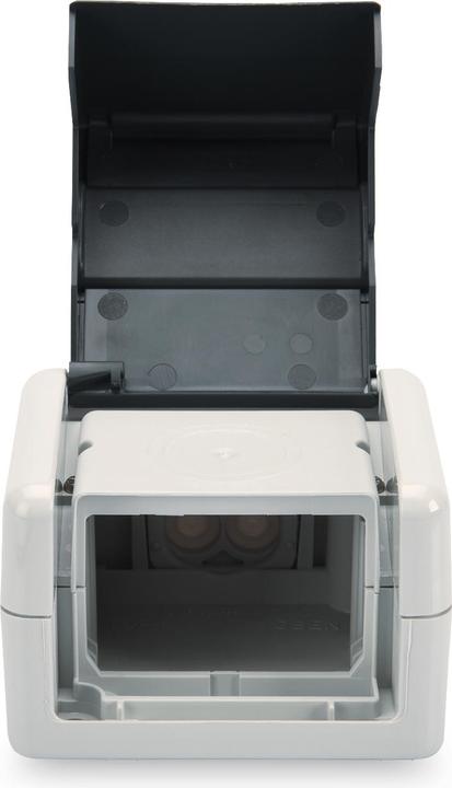 Image du produit Digitus Boîte de jonction de données pour modules Keystone IP44 en saillie avec couvercle rabattable Insert (Accessoires pour câbles)