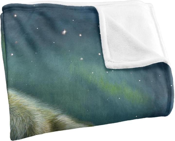 Produktbild Aurora Heulender Wolf Decke Seidig Supersoft (152 x 127 cm)