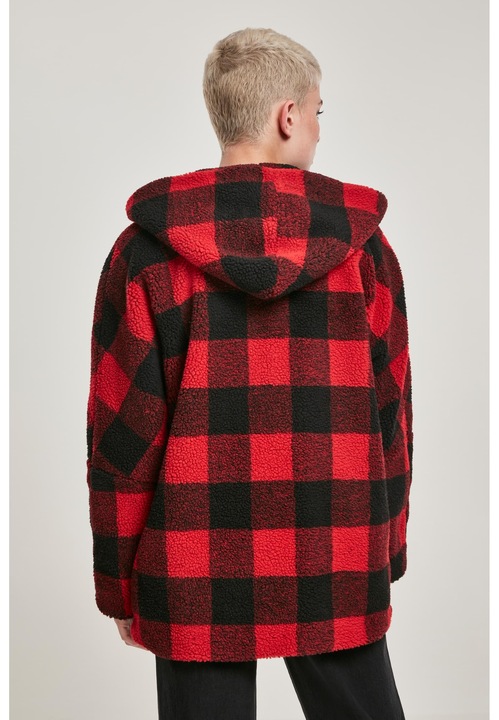 Produktbild Urban Classics Ladies Hooded Oversized Check Sherpa Jacket (M)