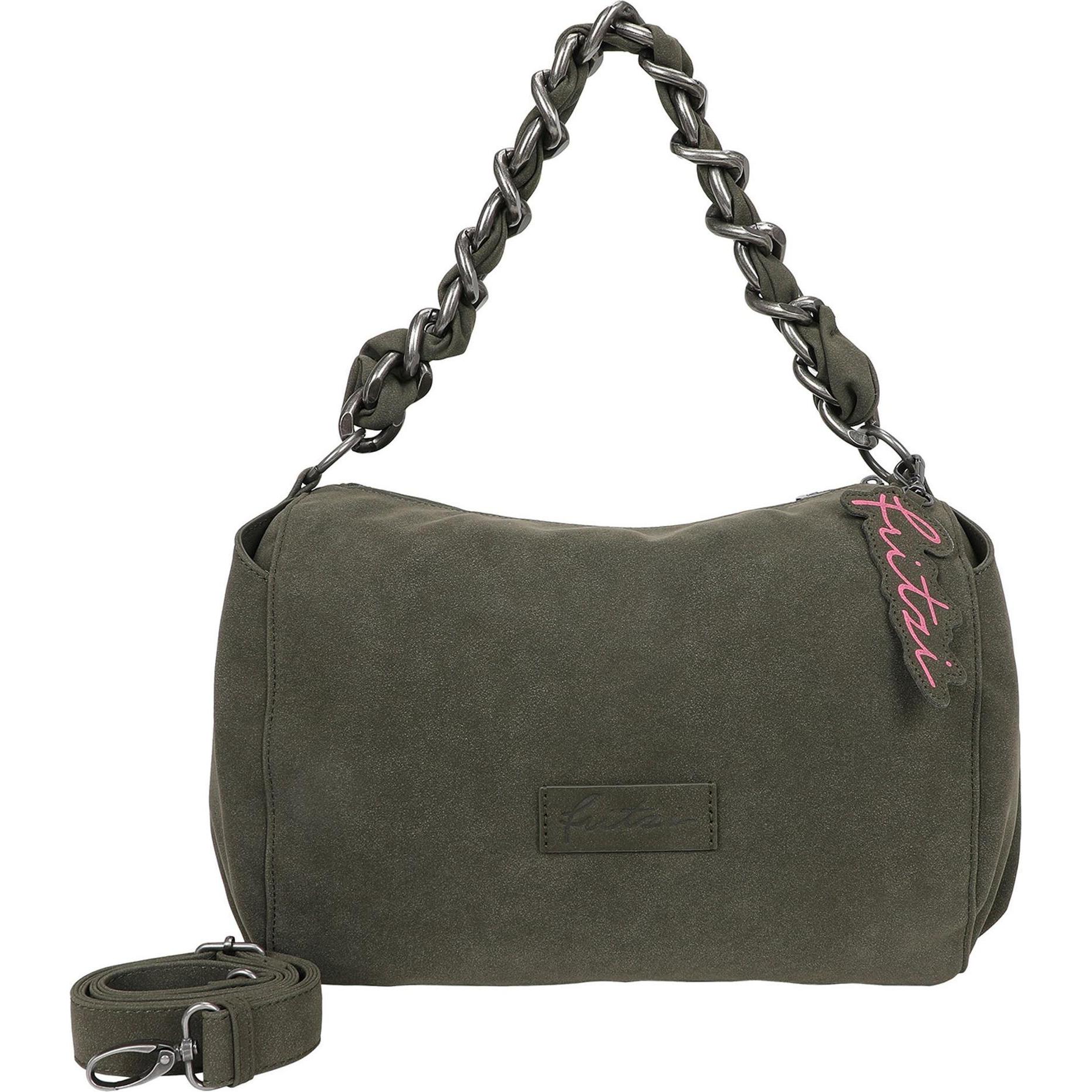 Fritzi aus Preußen, Handtasche, Fritzi Janni Jack Schultertasche 33 cm, Grün