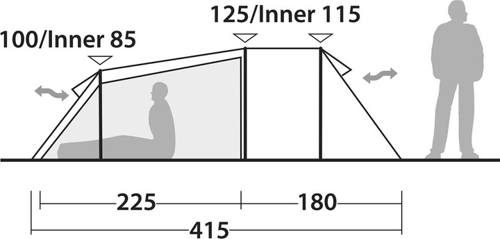 Produktbild Robens Voyager Versa 4 (Tunnelzelt, 4.90 kg, 4 Personen)