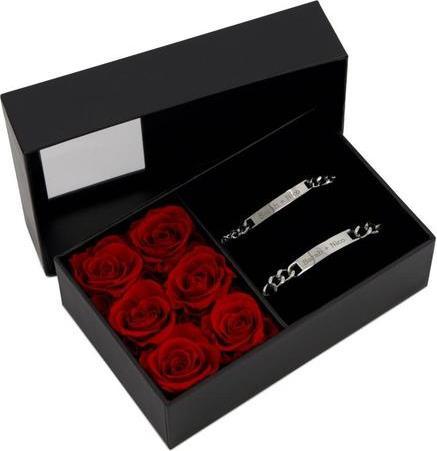 Actual product image TOP Personalisierbare Partnerarmbänder in Rosen Geschenkbox