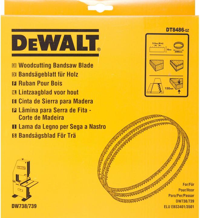 Produktbild DeWalt Bandsägeblatt