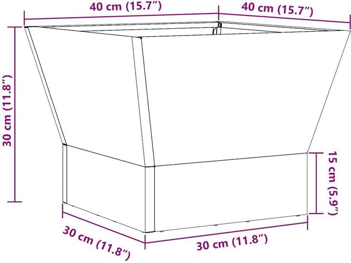 Produktbild vidaXL Feuerstelle (40 cm)