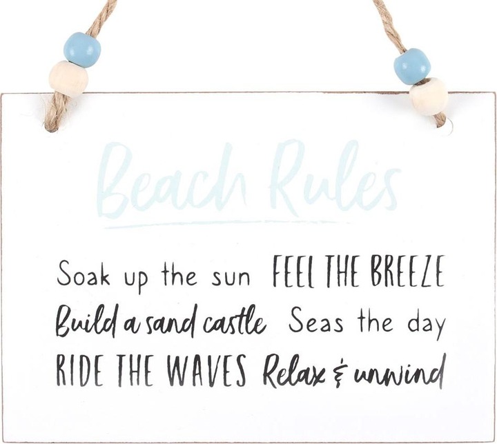 Produktbild Something Different Hängeschild Beach Rules