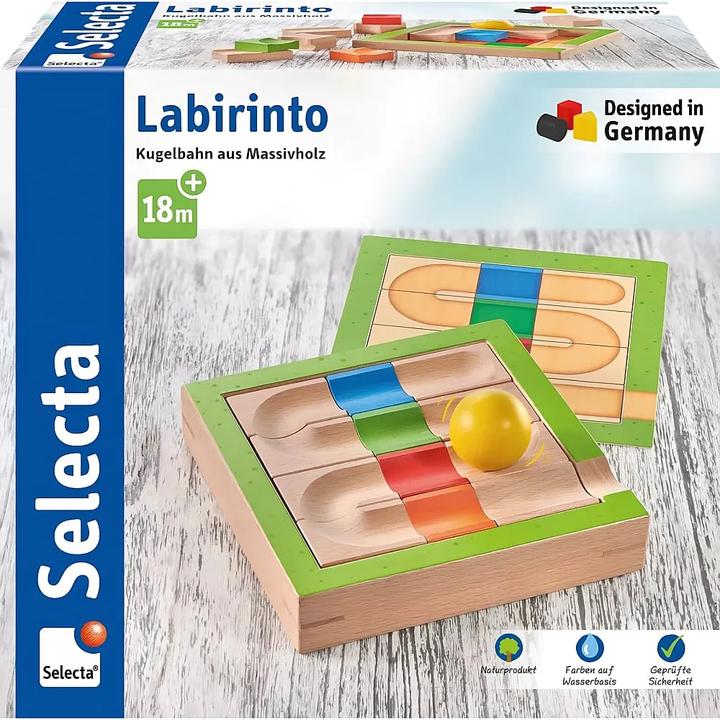 Produktbild Selecta Spielzeug Kugelbahn Labirinto 16 Teile