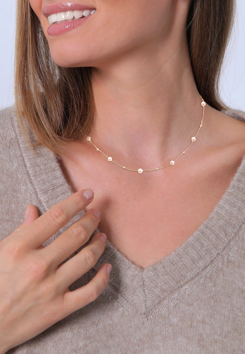 Produktbild Elli Kugel (925 Sterling Silber vergoldet, No stone, Süsswasserzuchtperlen)