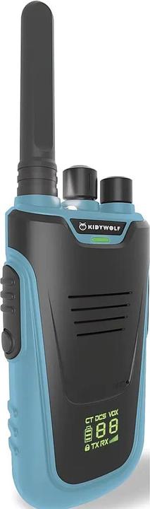 Productafbeelding Kidywolf Walkietalkies met zaklamp blauw/rood (6 km)