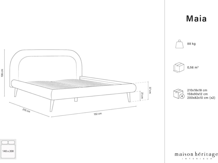 Actual product image Maison Heritage Maia (140 x 200)