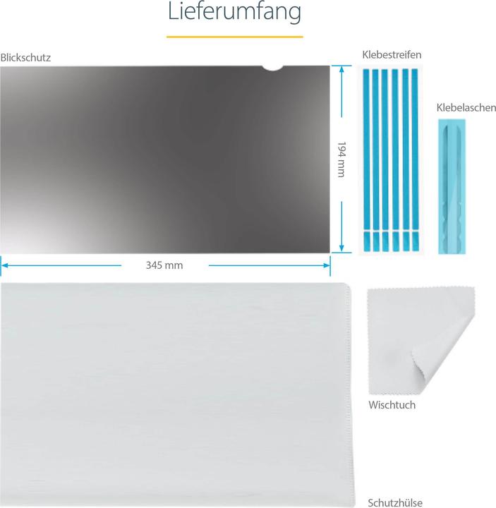 Actual product image StarTech 15.6" Privacy Filter (13.58", 16:9)