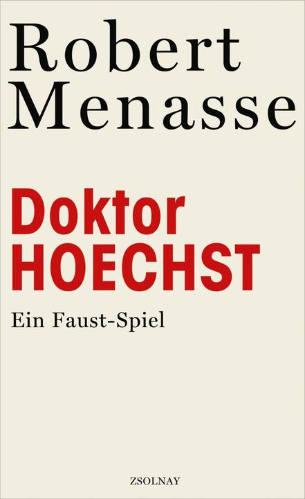 Produktbild Doktor Hoechst (Deutsch, Robert Menasse, 2013)