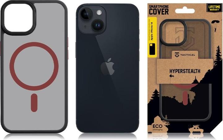 Produktbild Tactical MagForce Hyperstealth 2.0 Cover for iPhone 14 Black/Red (Apple iPhone 14)