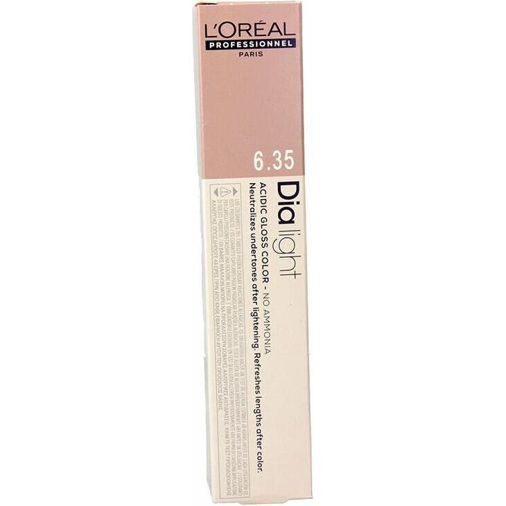L'Oréal Professionnel, Haarfarbe, DIA LIGHT gel-creme acide sans amoniaque #6,35 50 ml (#6,35)