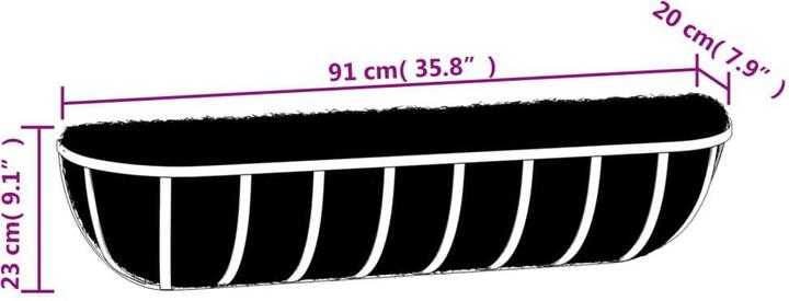 Produktbild vidaXL Wandtrog
