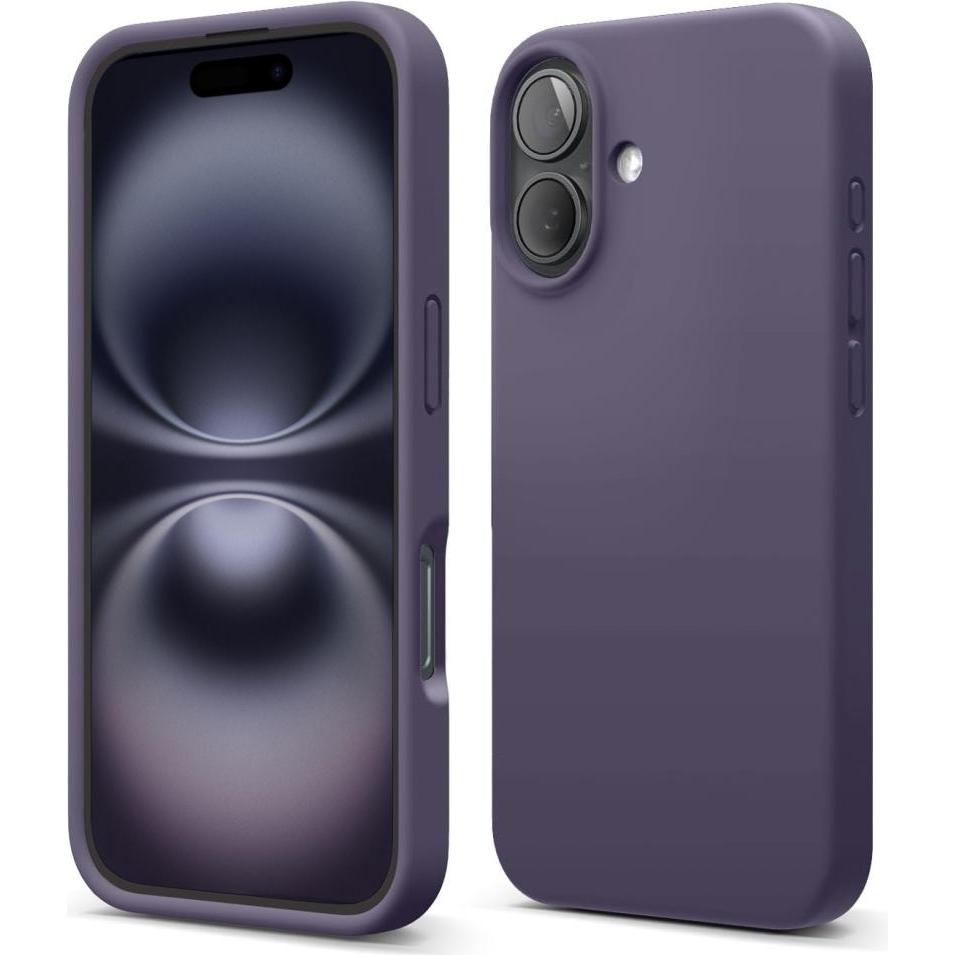 Thumbnail - Screenguard Apple iPhone 16 Liquid Silicone Case Hülle (Apple iPhone 16), Smartphone Hülle, Violett