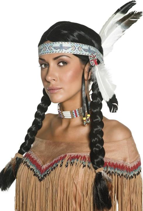 Produktbild Smiffys Indianer Perücke mit Federschmuck