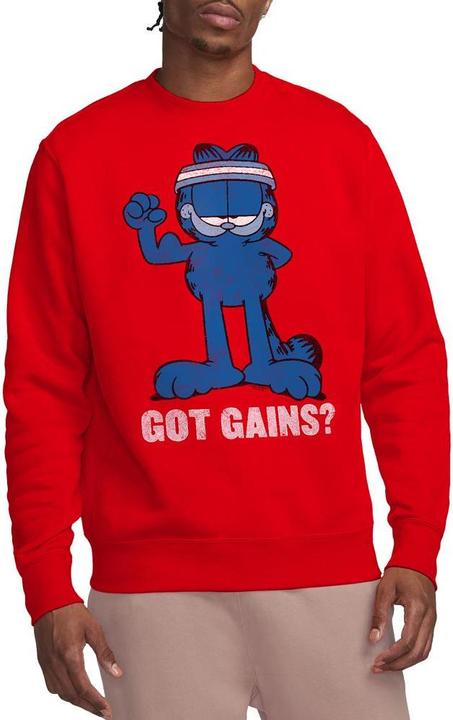 Actual product image Garfield Unisex Adult Got Gains Sweatshirt (L)