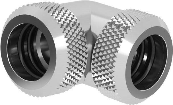 Actual product image Barrow Multi-Link Adapter 90 degree 12mm AD to 12mm AD Hardtube - silver