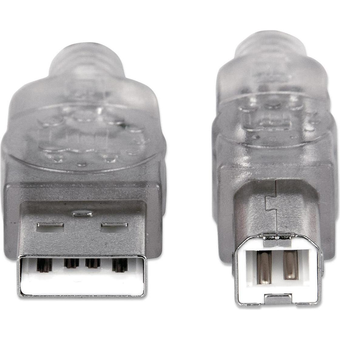 Thumbnail - Manhattan Hi-Speed USB B Anschlusskabel (3 m, USB 2.0), USB Kabel