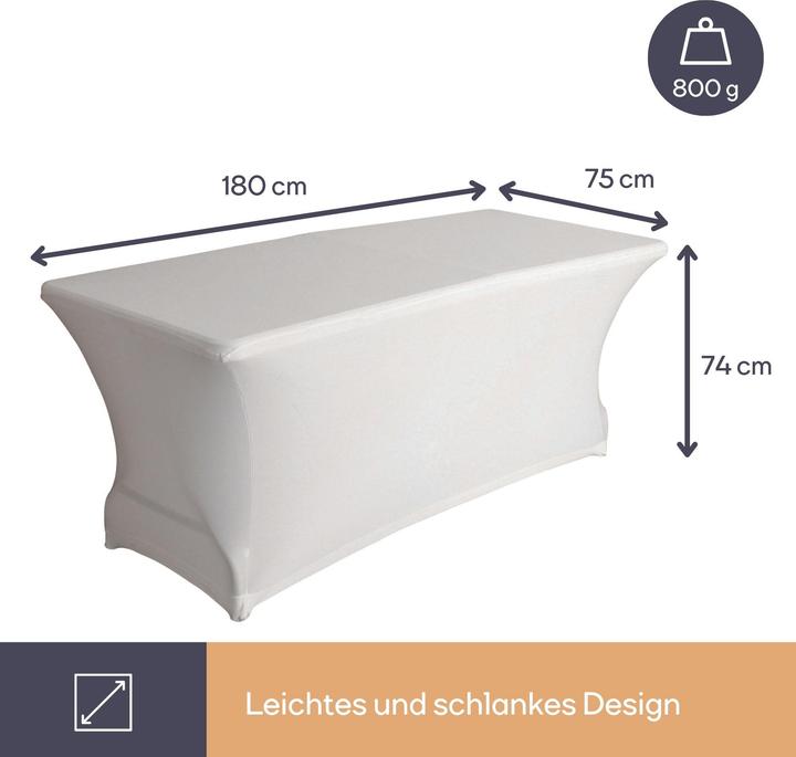 Image du produit Perel Housse de table (180 x 75 x 74 cm)