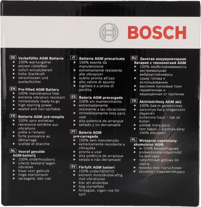 Nährwerte und Zutaten Bosch Automotive M6 Factory Activated FA103 (12 V, 9 Ah, 100 A)