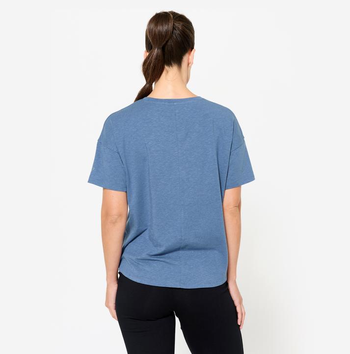 Produktbild Kimjaly Women's Short-Sleeved Yoga T-Shirt - Dark Blue (XXL)