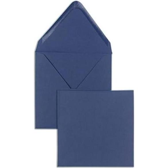 Blanke, Briefumschlag, Briefumschläge 120x120mm 120g/qm gummiert VE=100 Stück nachtblau (100 x)