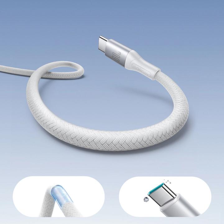 Produktbild Joyroom Flash Series Fast Charging USB-C to USB-C Cable 60W, 2m - White (2 m, USB 3.2 Gen 1, 60 W)