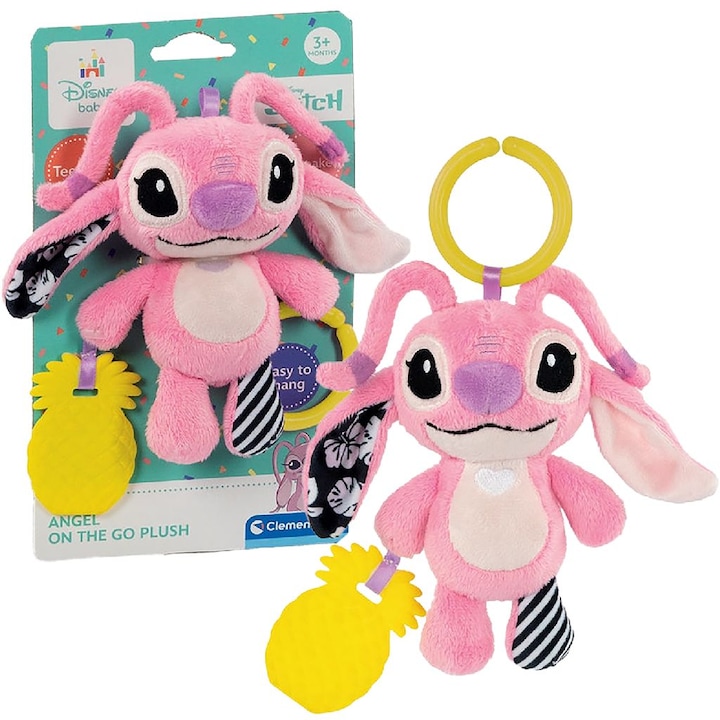 Actual product image Clementoni Baby Stitch Soft Rattle Pink