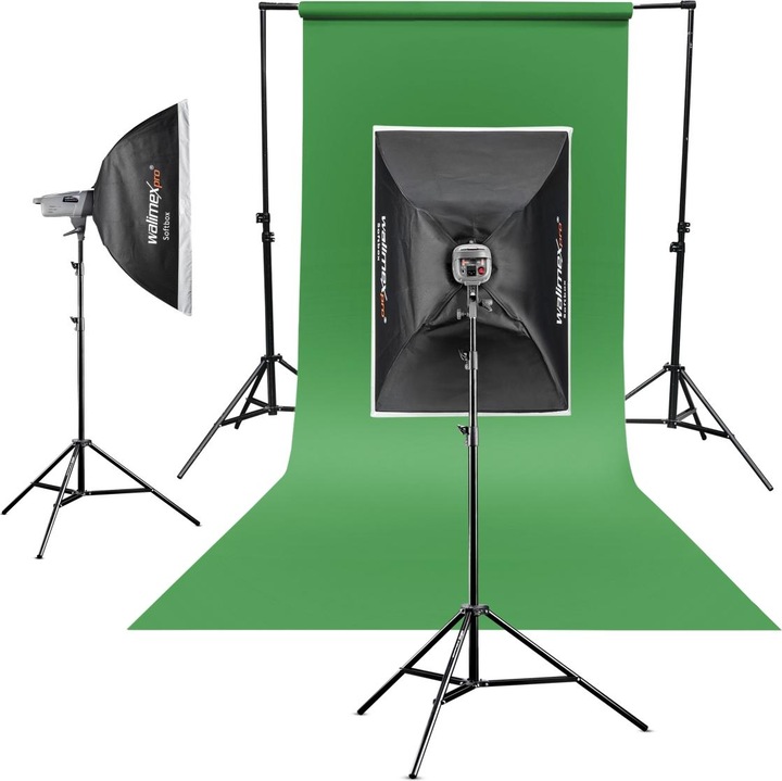 Actual product image Walimex pro Background cardboard 2,72x10m green chroma (272 cm, 1000 cm)