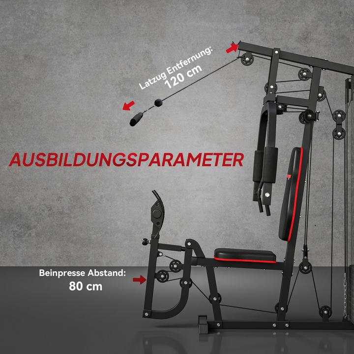 Image du produit SportNow Kraftstation Stahl, Kunstleder Schwarz