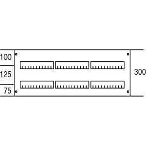 Thumbnail - Striebel & John, Verteilerschrank Zubehör, STR AS32 Abdeckung 300x750mm m.Schlitz