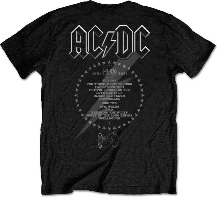 Immagine prodotto AC/DC Maglietta Unisex Adulti For Those About To Rock 40th (S)