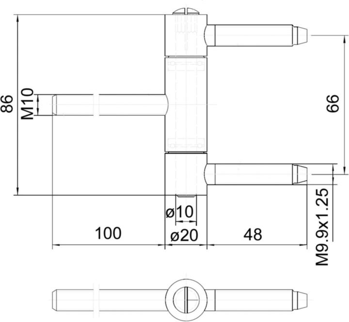 Produktbild Simonswerk Einbohrbänder BAKA E14-30