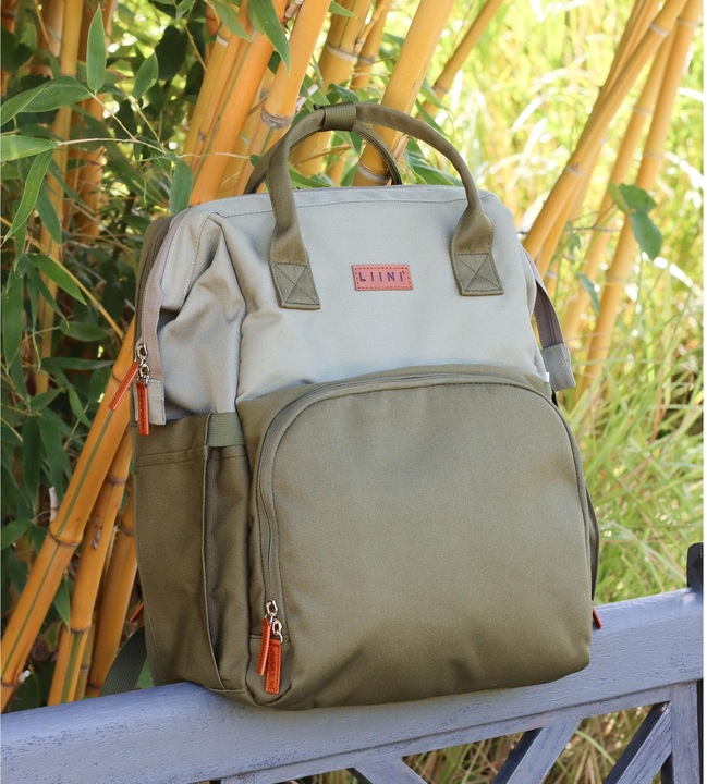Actual product image Liini Changing rucksack olive rPET
