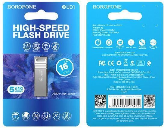 Actual product image Borofone PENDRIVE BUD1 NIMBLE USB 2.0 16GB (16 GB)