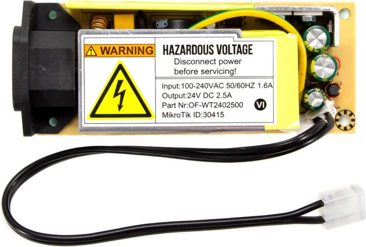 MikroTik 2APOW power adapter/inverter Indoor Black, Yellow