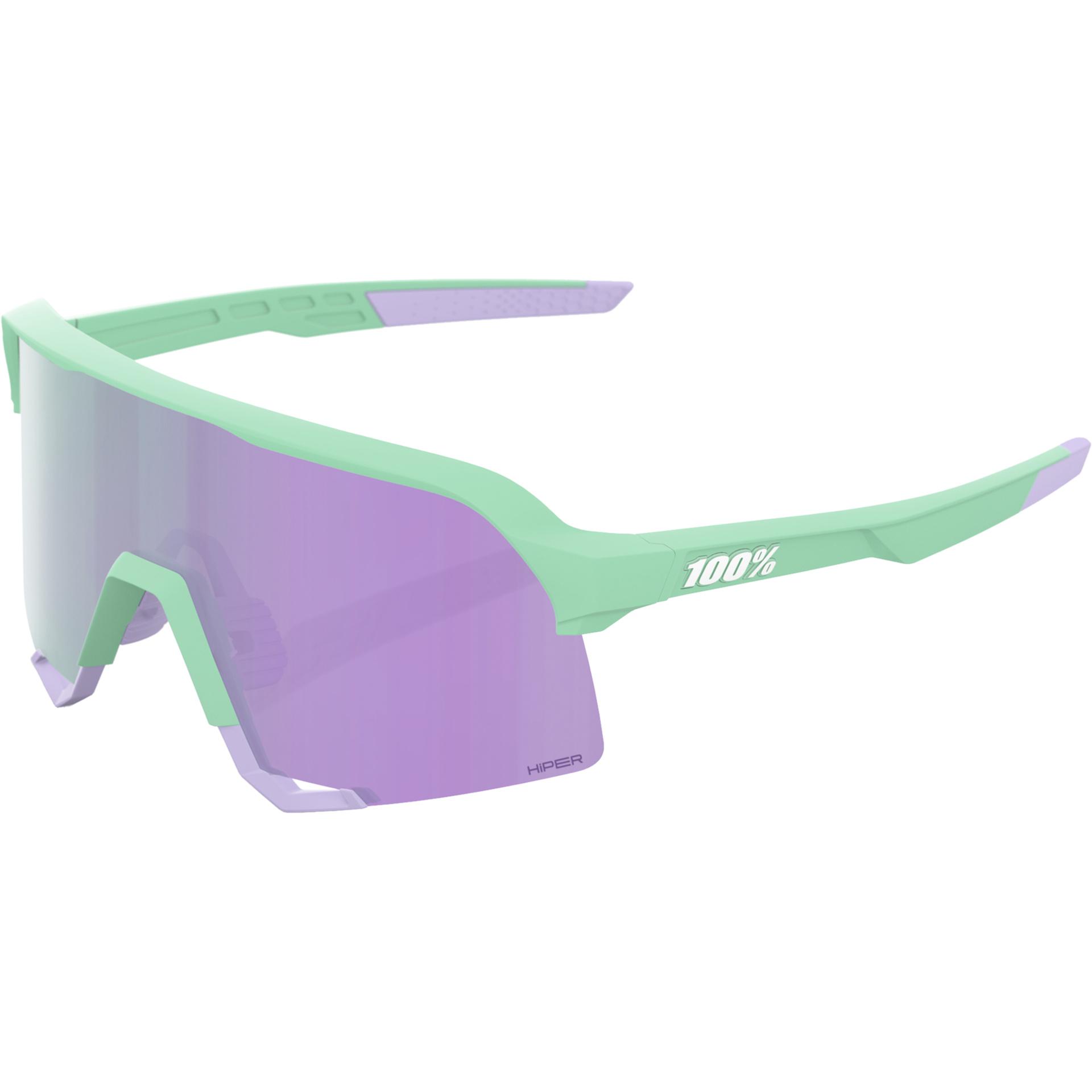 100%, Herren, Sportbrille, Brille S3 (Violett, Hiper Lavender, Green), Violett